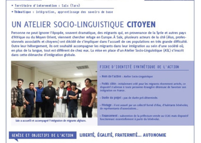 Un atelier socio-linguistique citoyen - Fichexpérience ...