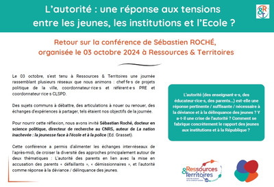 Retour sur la conférence de Sébastian Roché organisée le 3 ... Image 1